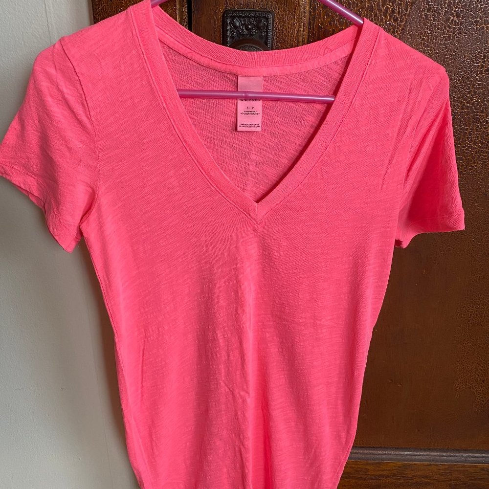 PINK V Neck T-Shirt Bundle (6)